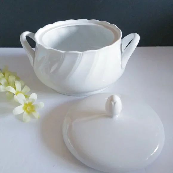 Sheffield White Vegetable Bowl Fine China Porcelain - Picture 3 of 13